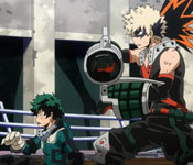midoriya and bakugo team up